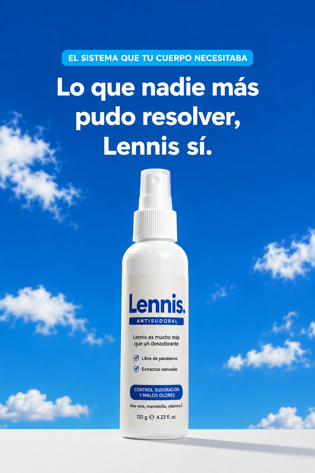 Lennis™ | Tratamiento contra el Sudor